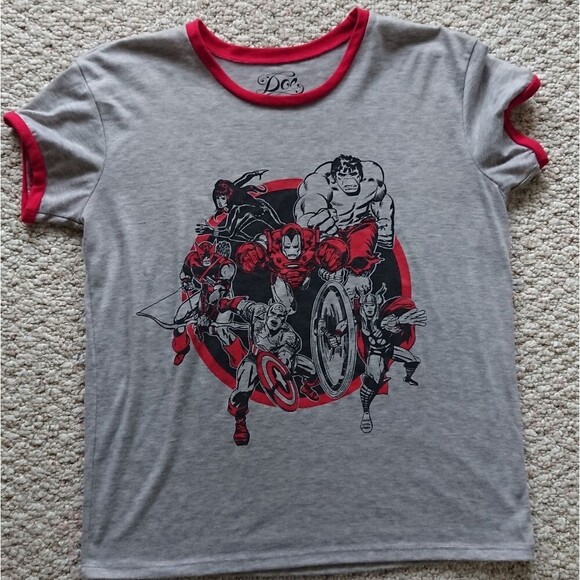 Mighty Fine Womens The Contrast Graphic T-Shirt - Picture 1 of 6